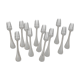 Christofle Perles 12 silver-plated cake forks, excellent condition.