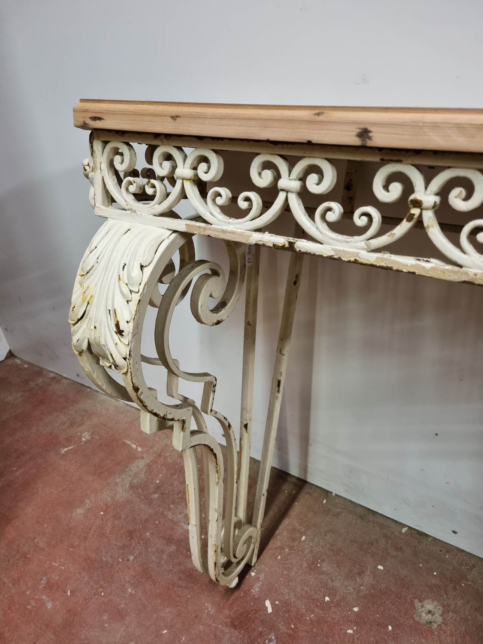 Art Deco wrought iron console