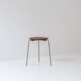 Early edition ‘DOT’ stool by Arne Jacobsen for Fritz Hansen, Denmark 1960s.