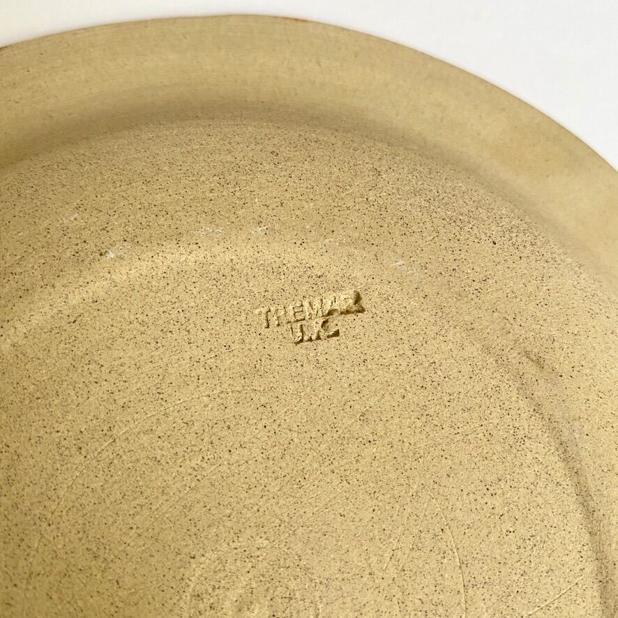 Vintage stoneware serving plates from the 70s