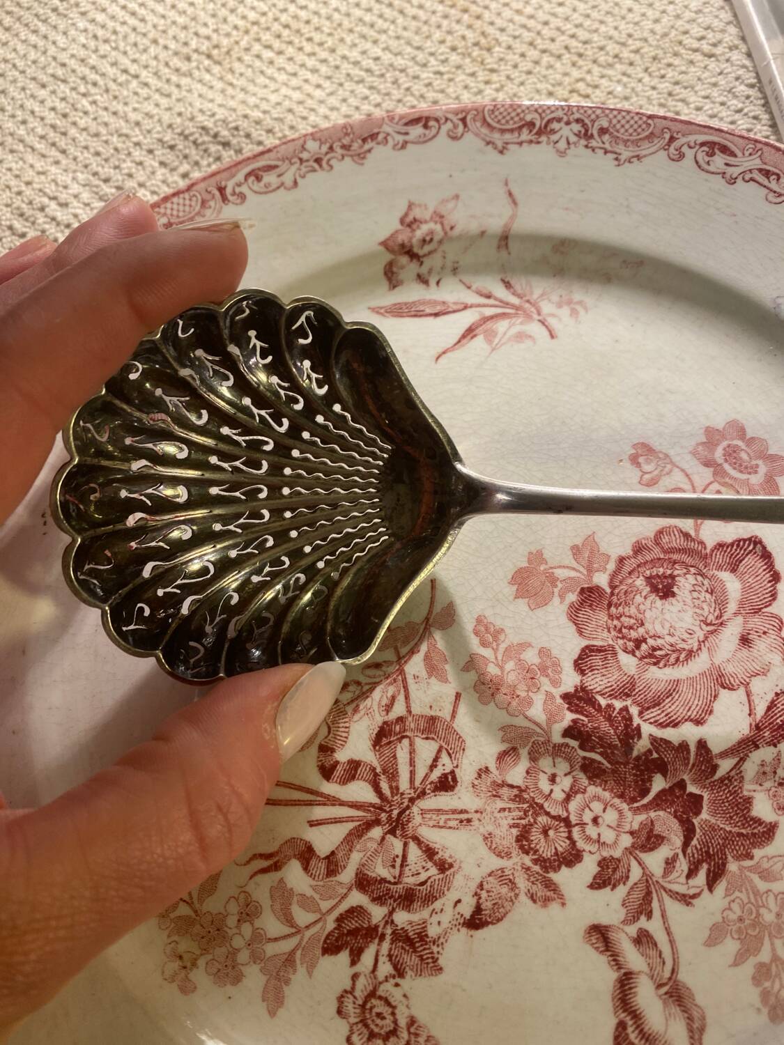 20 cm silver-plated spoon