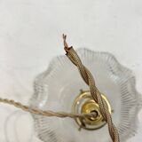 Holophane glass pendant light