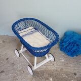 Landau in blue rattan