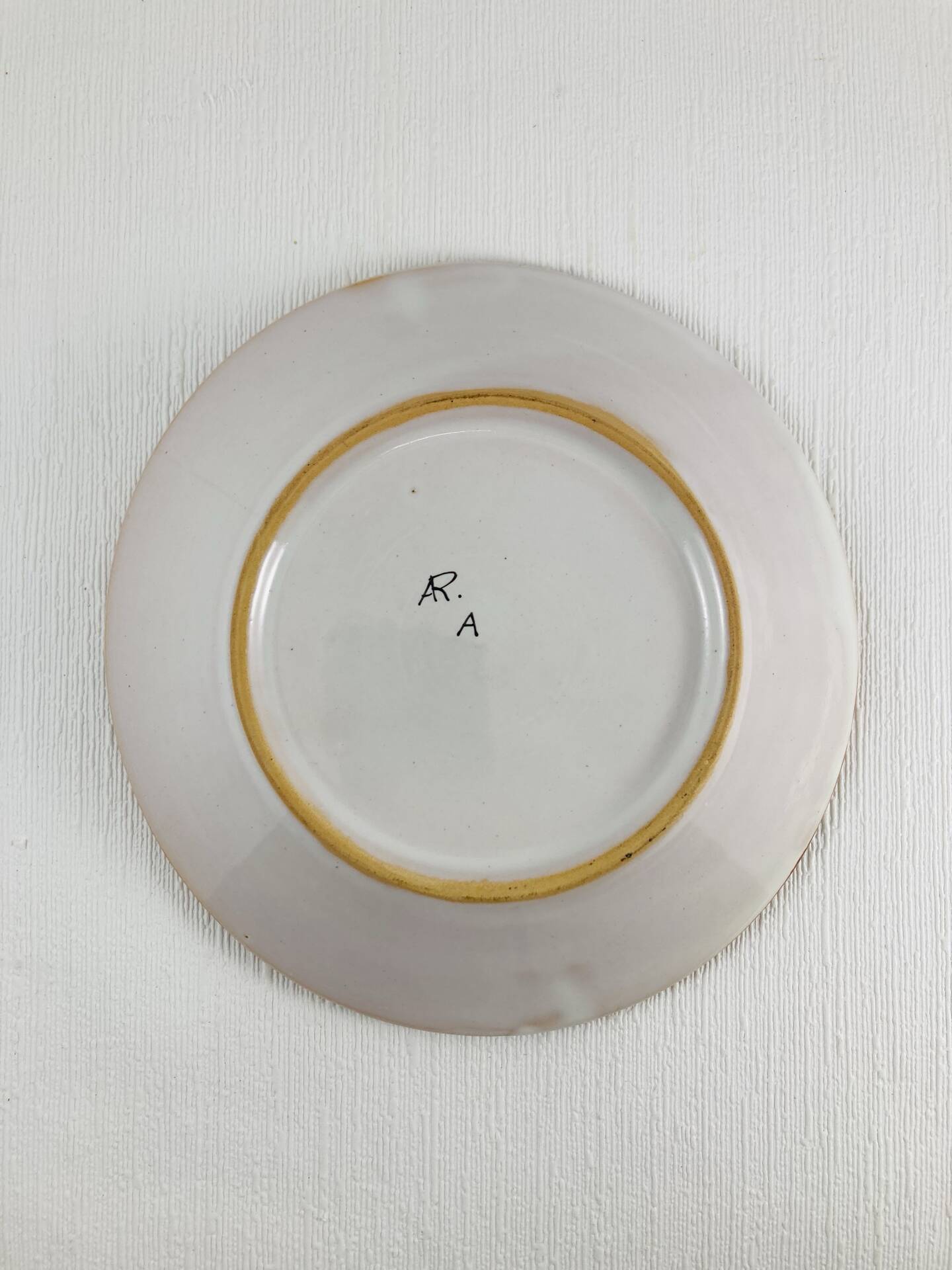 Small plate in earthenware from Angoulême Alfred Renoleau - 1890/1900