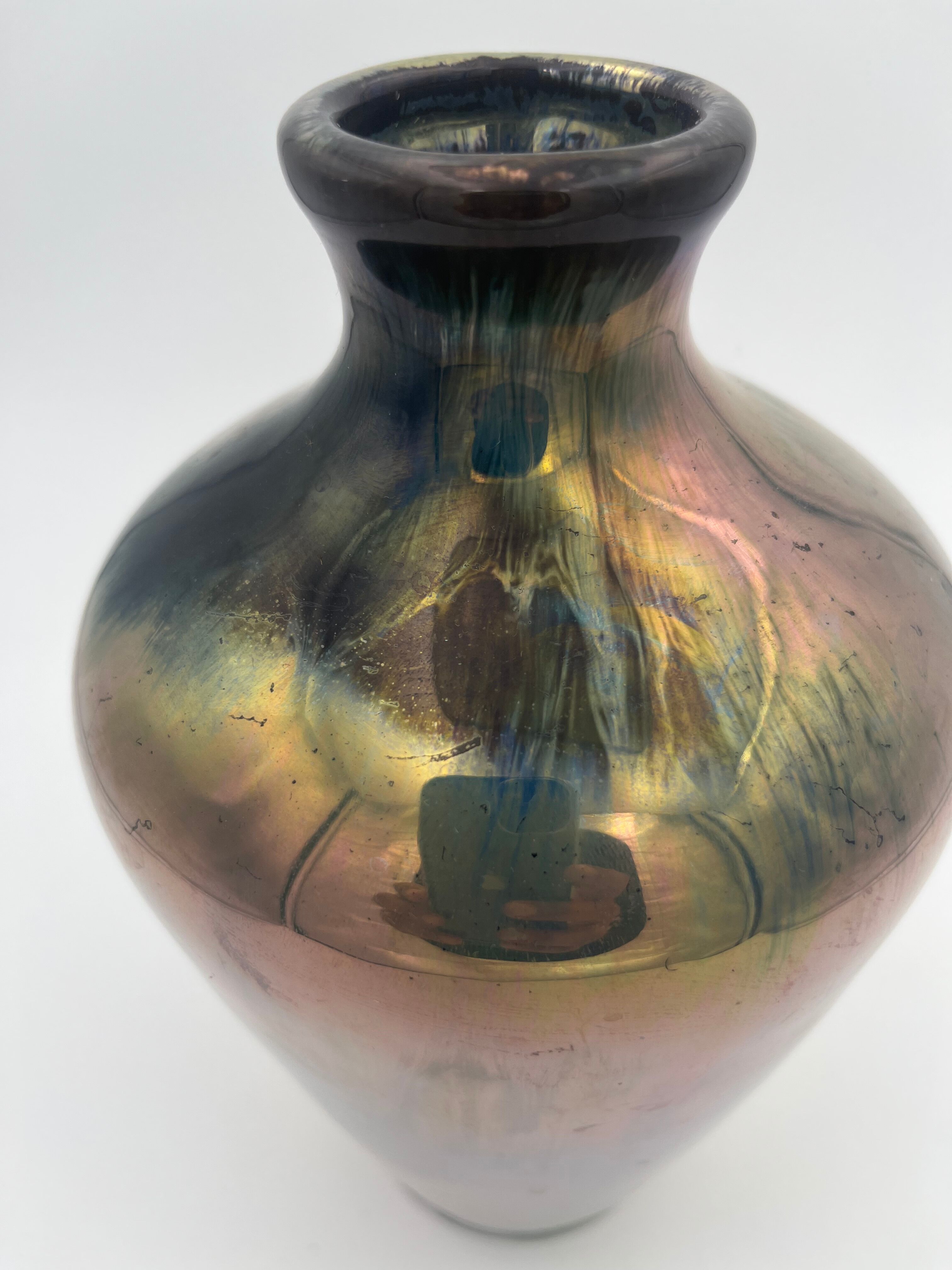 Baluster vase in flamed sandstone Rambervillers