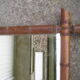 Old bamboo mirror 102 x 76 cm