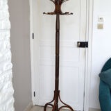 Wooden parrot coat rack