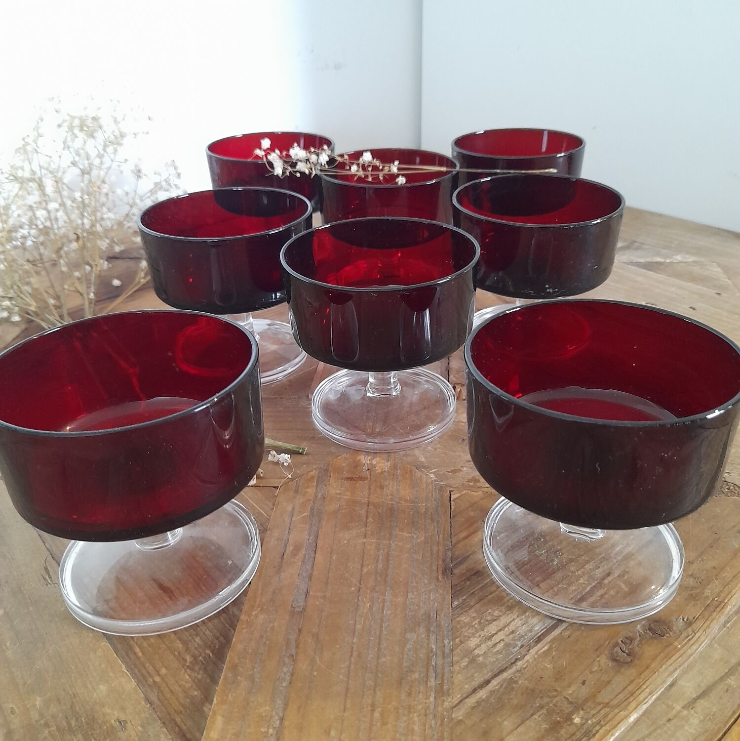 Luminarc two-tone champagne glasses