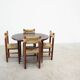 Scandinavian rosewood round dining table