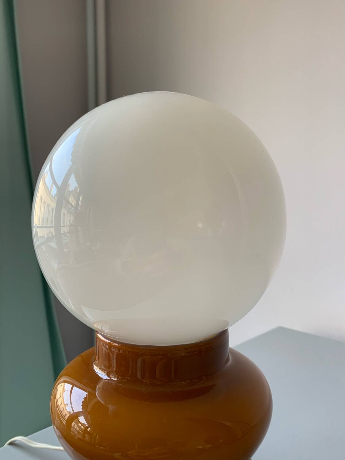 Vintage murano glass table lamp