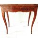 Table de jeux Louis XV en chêne marquetée