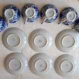 6 teacups made of fine porcelain from vintage Japan