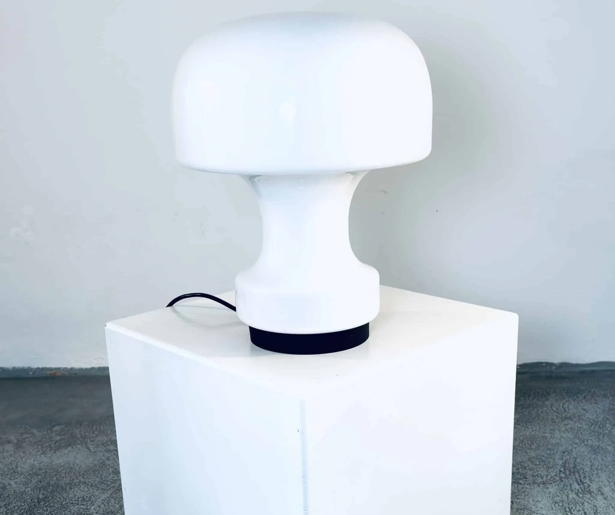 A-743 Mushroom Lamp By Glashütte Limburg, Germany, 1970S