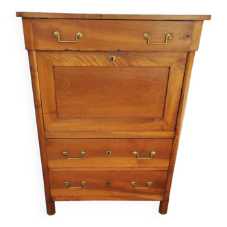 Secretaire louis XVI campagnard en noyer