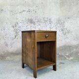 Solid wood bedside table from the 50s.
