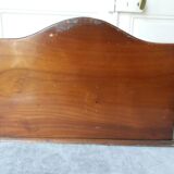 Large art deco mail holder in varnished wood