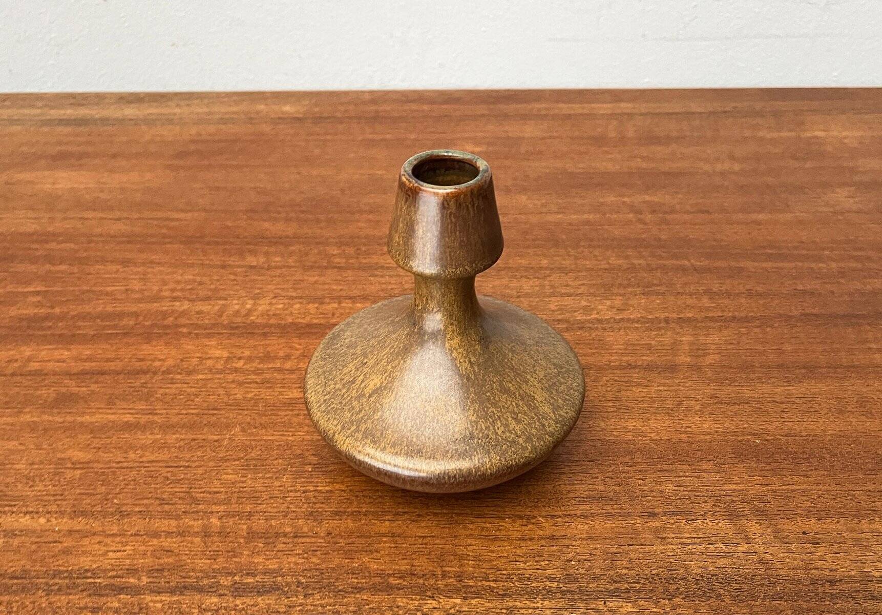 Mid-century German minimalist studio pottery vase, 1960s.