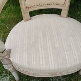 Pair of vintage antique Directoire style armchairs