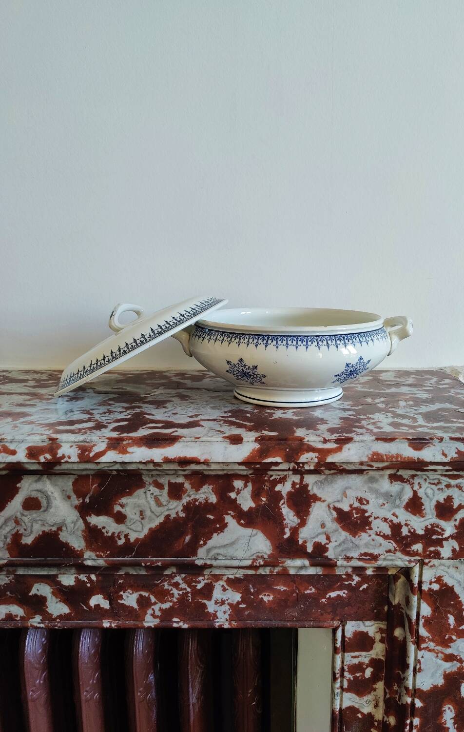 Saint-Amand earthenware soup tureen