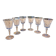 6 water and wine glasses in Sèvres crystal, Niagara model.