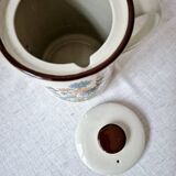 '70s Flower Stoneware Coffee Pot - Vintage