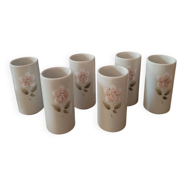 Set de 6 gobelets vintage