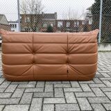 Ligne Roset Togo 2seater, Cognac Leather