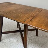 Ercol 1950’s ‘Old Colonial 377” blue label drop leaf table