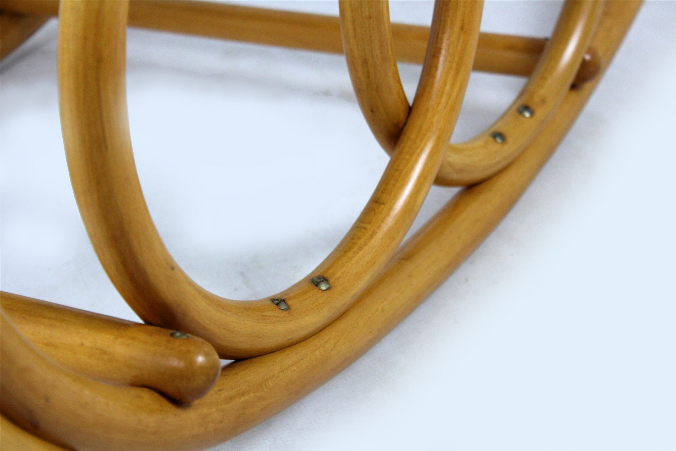 Mid-century beech bentwood rocking chair from ton, 1960s
