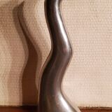 Bougeoir design scandinave d’Anna Everlund des années 80 en fonte d’aluminium polie