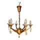 Bronze chandelier with 6 light arms