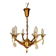 Bronze chandelier with 6 light arms