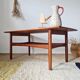 Table basse vintage en teck – Design Danois Mid-Century