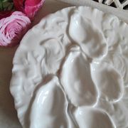 Oyster plate 19th century porcelain Haviland & Co Limoges France