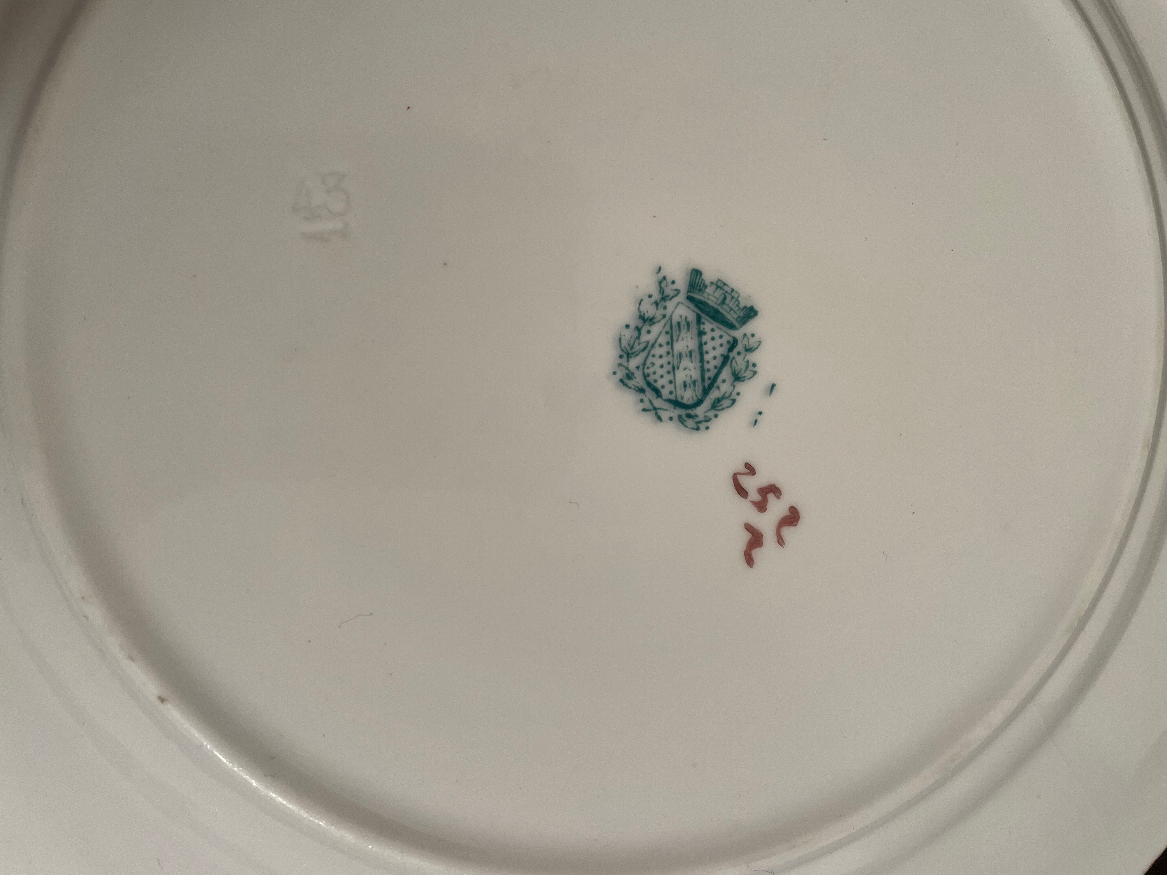 4 plates Sarreguemines late nineteenth