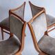 Set of 4 vintage wooden dining chairs
