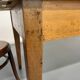 Grande table de ferme en bois avec tiroir en sapin fin 19 eme 
