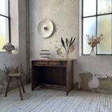 Aranjou elm brutalist desk
