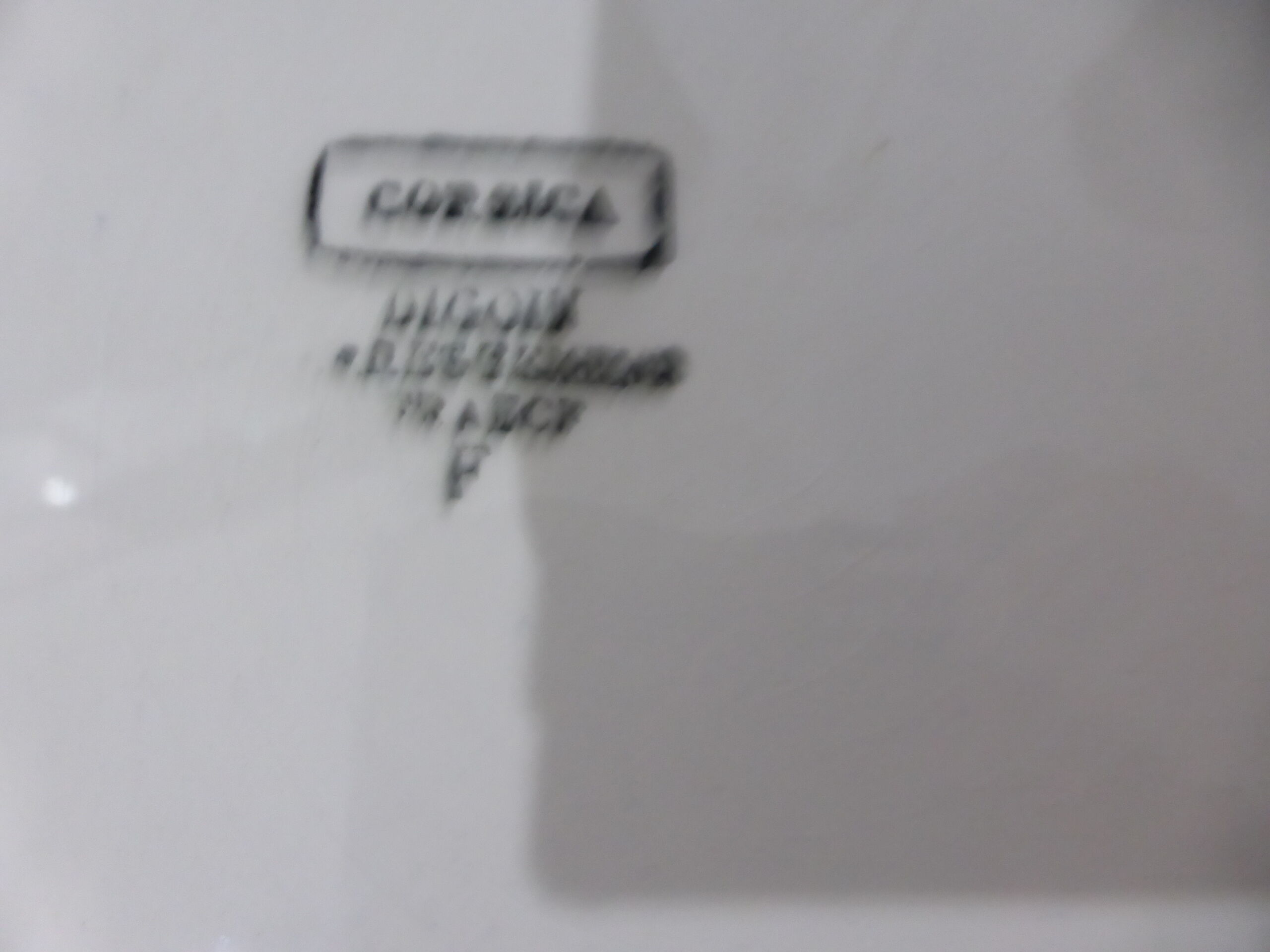 4 flat plates of Digoin Sarreguemines model Corsica 211209