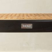 Thonet | Marcel Breuer cantilever chair, Bauhaus era, chrome and Vienna cane, black wood frame