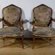 Louis XV style living room in walnut – 1920