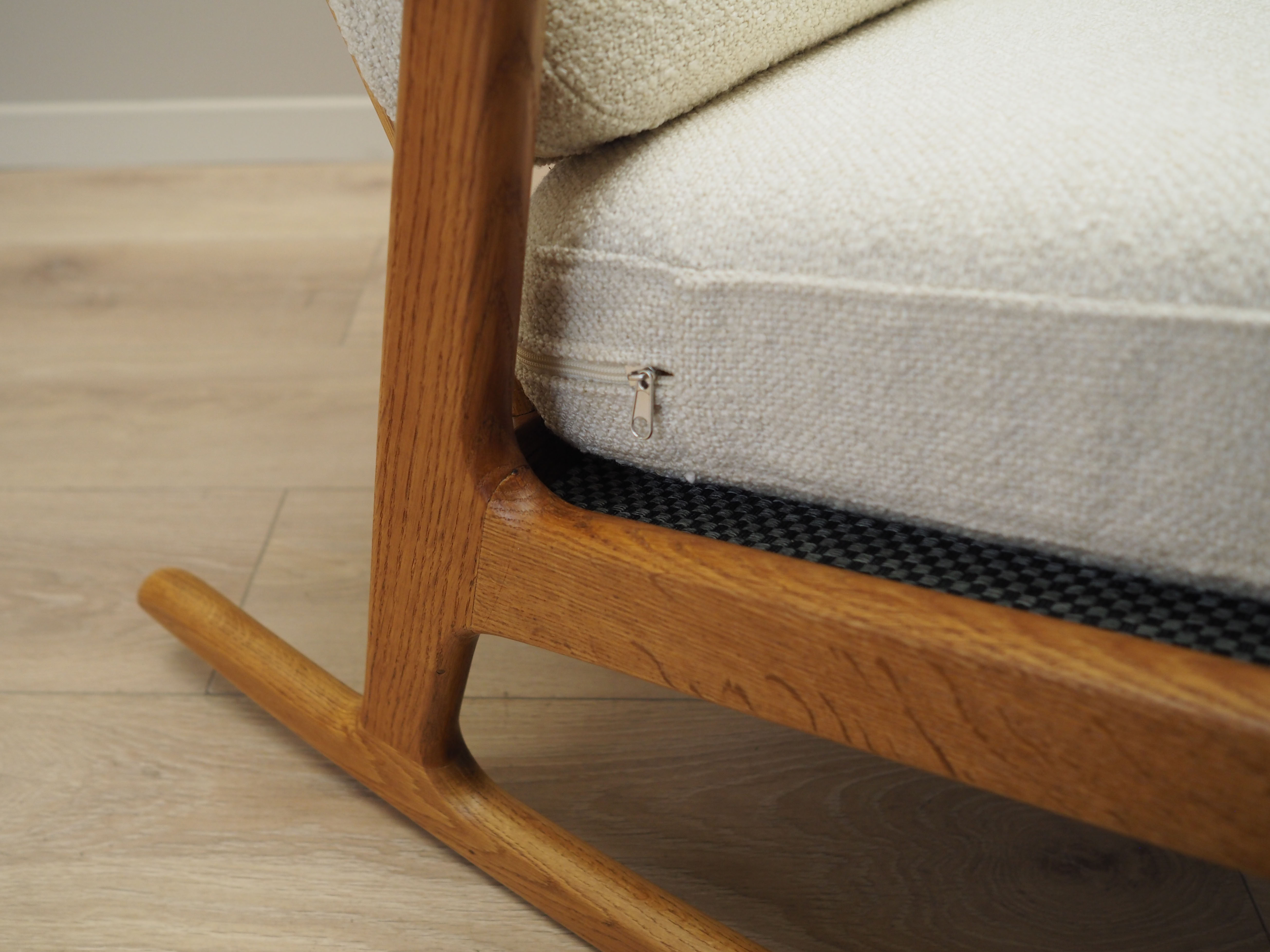 Fauteuil à bascule en chêne, design danois, années 1960, designer: H. Brockmann Petersen, production: Randers Møbelf