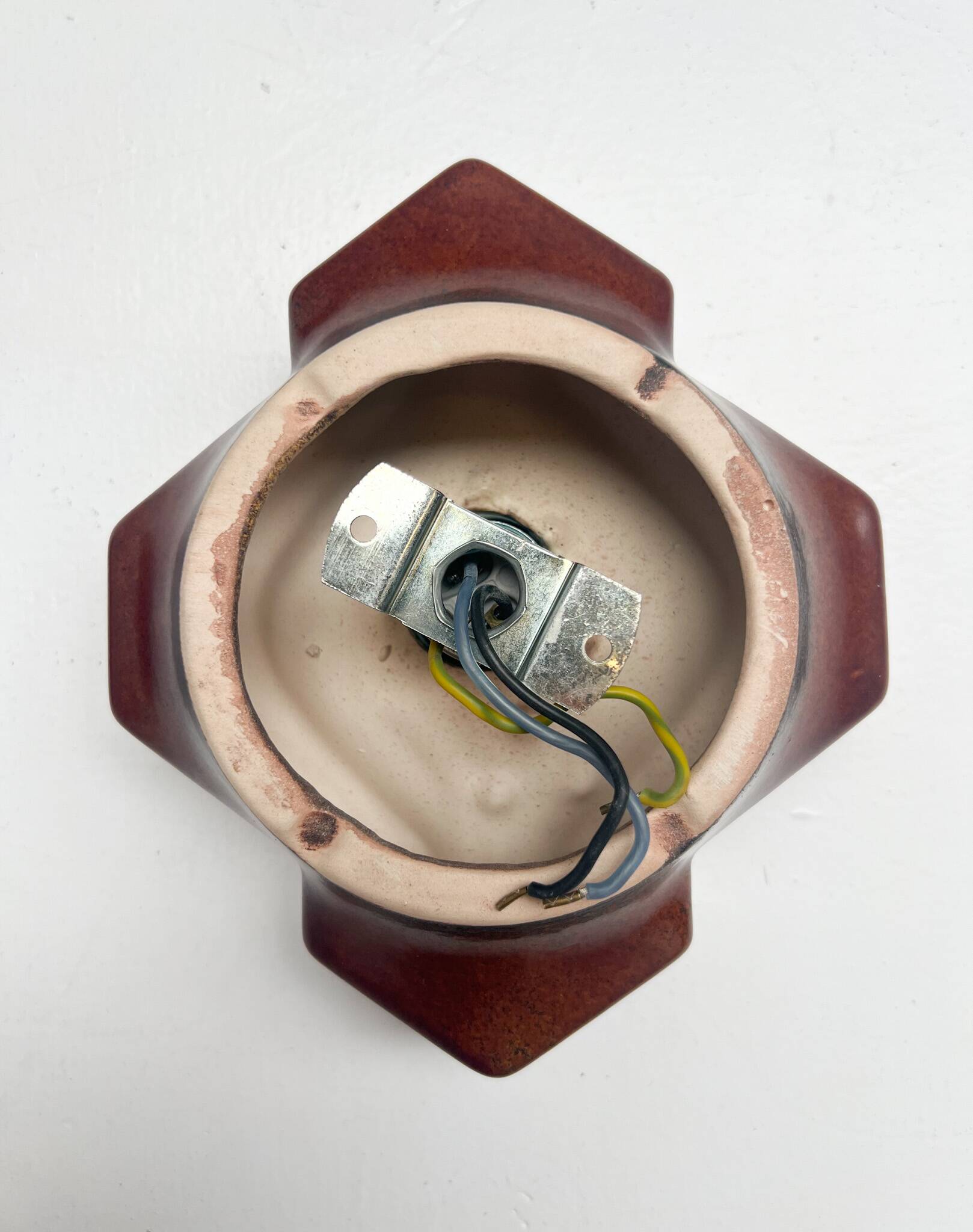 Set of 3 ceramic wall lamps by PAN Keramik, 1960s