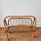 Porte-revues pliable en rotin - Vintage