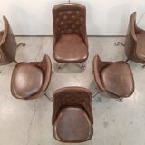 Shelby Williams dining table and 6 chairs