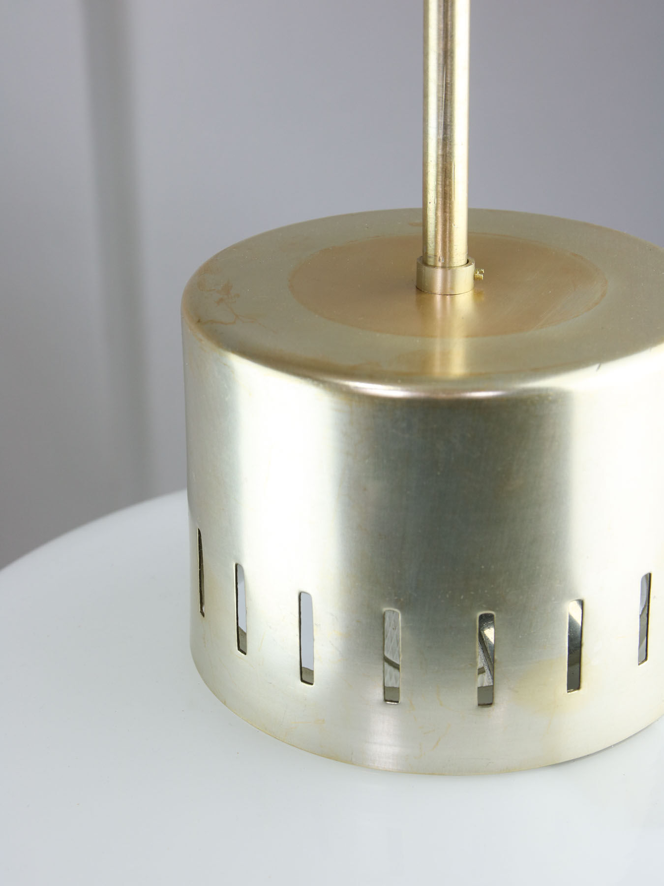 Mid-century Opaline Pendant Lamp