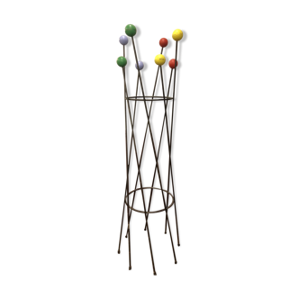 Coathanger with multicolored balls