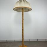 1970s rattan floor lamp