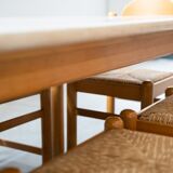Table vintage Hank Lowenstein Padua et 6 chaises, des années 70