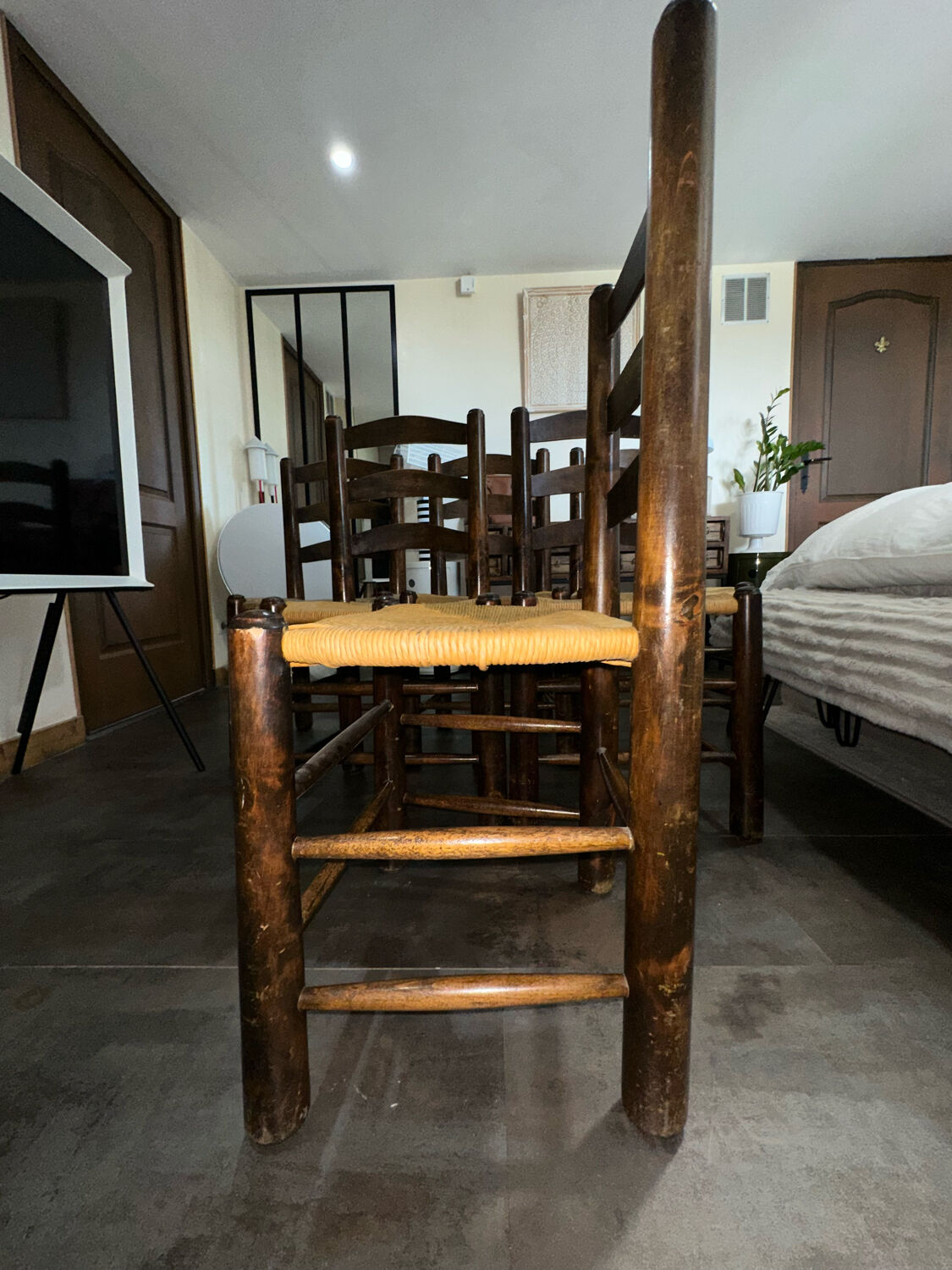 6 chairs by designer Georges Robert - 1950